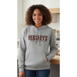 Hershey's Chocolate World Embroidered Hooded Sweatshirt Souvenir Woman 2x